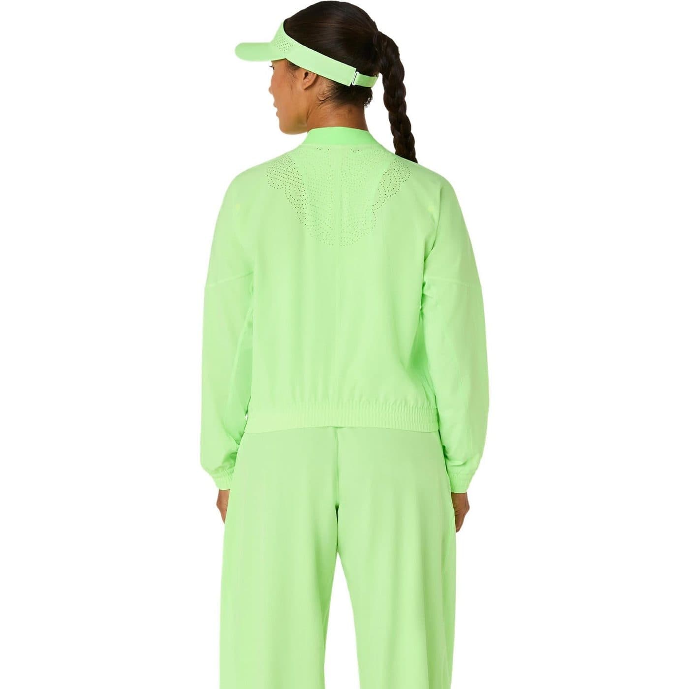 سویشرت تنیس زنانه اسیکس ASICS Match Jacket – سبز — تصویر ۴