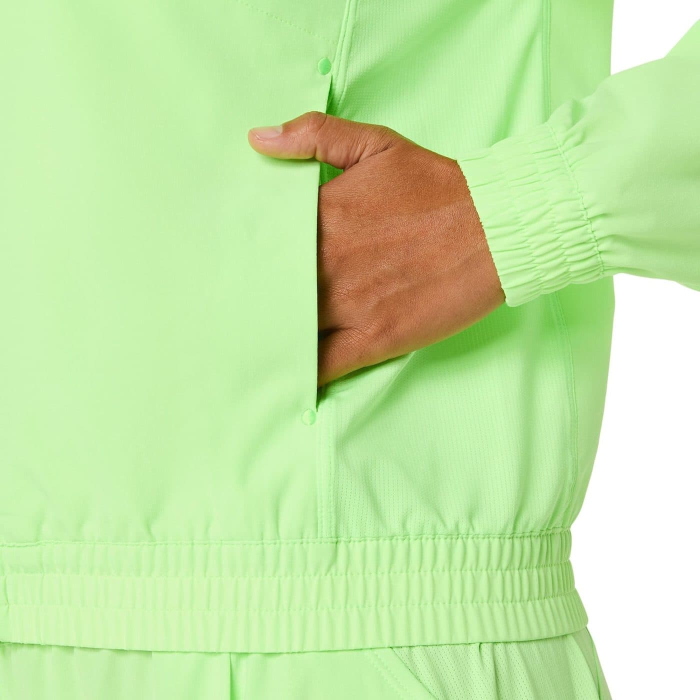 سویشرت تنیس زنانه اسیکس ASICS Match Jacket – سبز — تصویر ۶