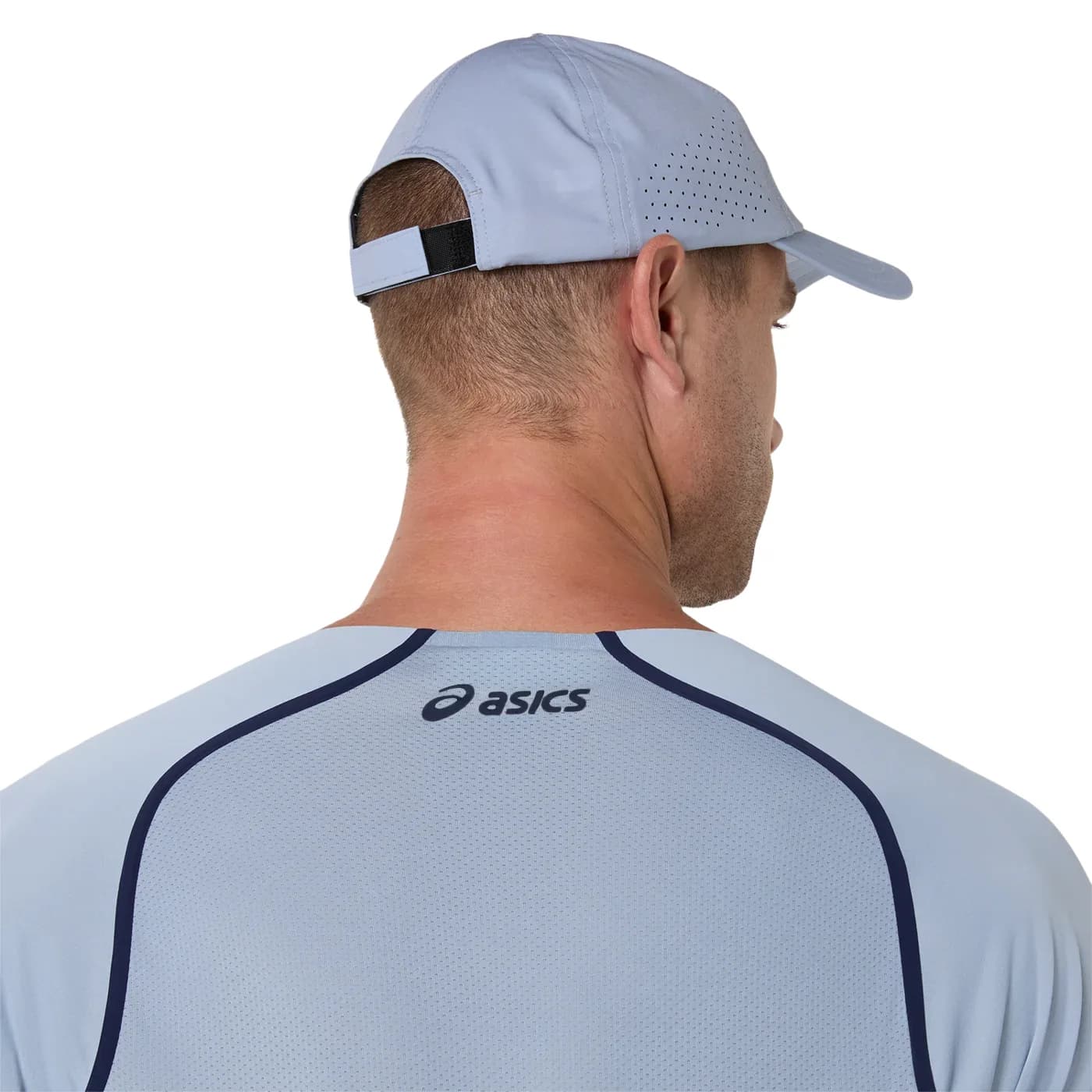 تیشرت تنیس مردانه اسیکس ASICS Match LS Top – آبی خاکستری — تصویر ۶