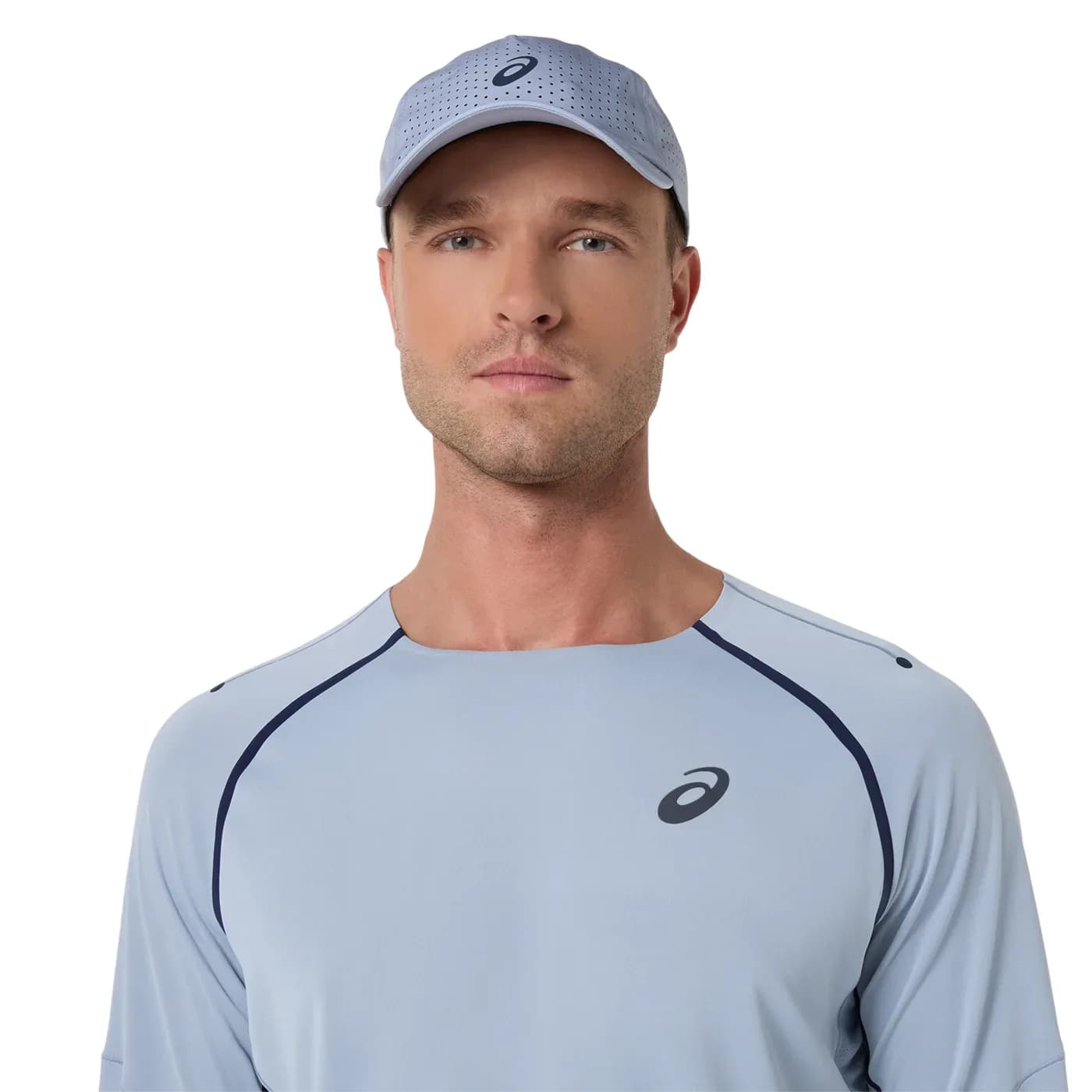 تیشرت تنیس مردانه اسیکس ASICS Match LS Top – آبی خاکستری — تصویر ۷