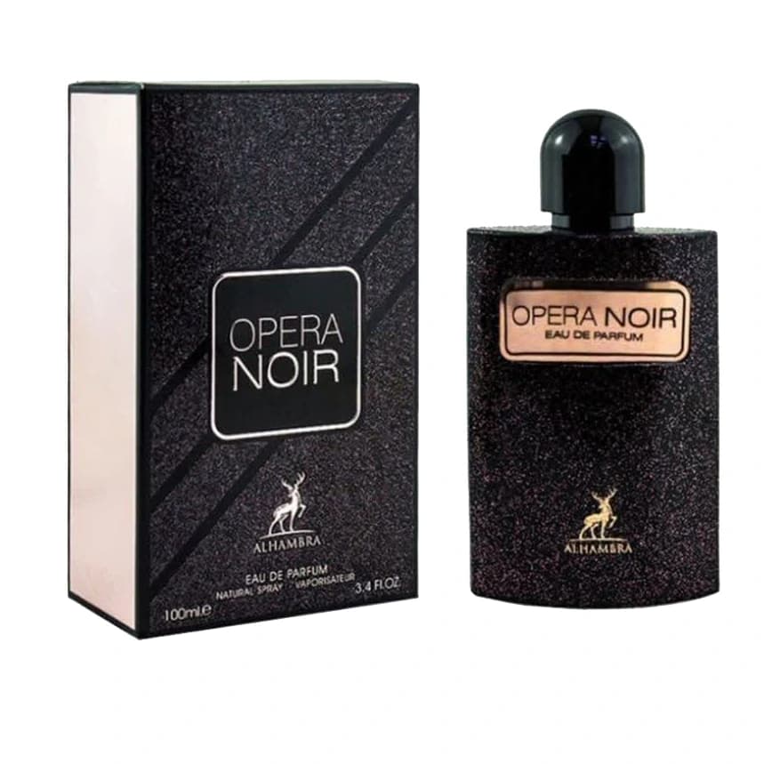 عطر ( ادکلن ) الحمبرا مدل ایو سن لورن بلک اپیوم | Opera Noir