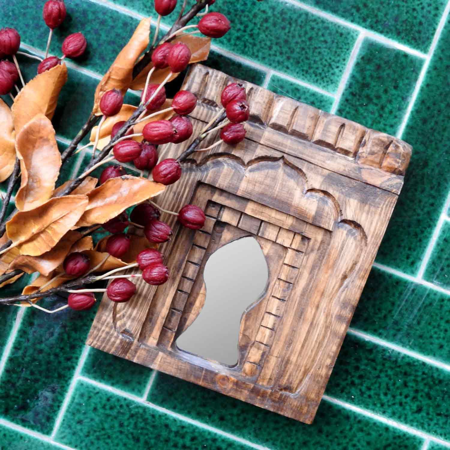 قاب آینه چوبی کد2 — تصویر ۲