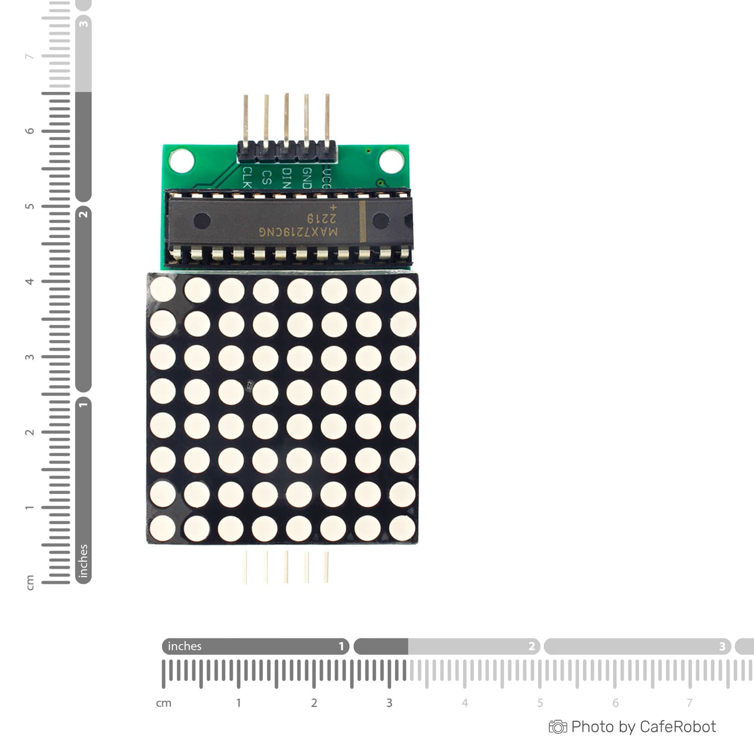 ماژول صفحه نمایش LED ماتریسی 8X8 تگ رنگ دارای چیپ درایور MAX7219 — تصویر ۶