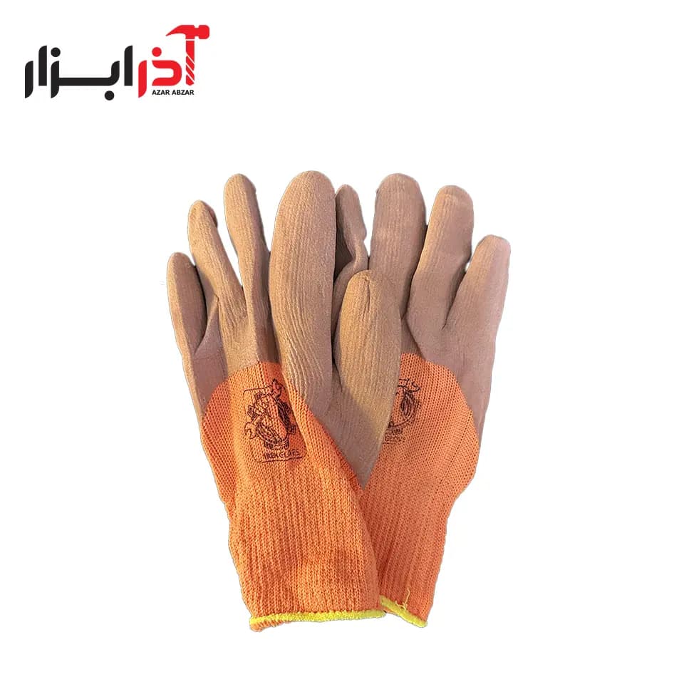 دستکش ضدبرش حوله ای قهوه ای