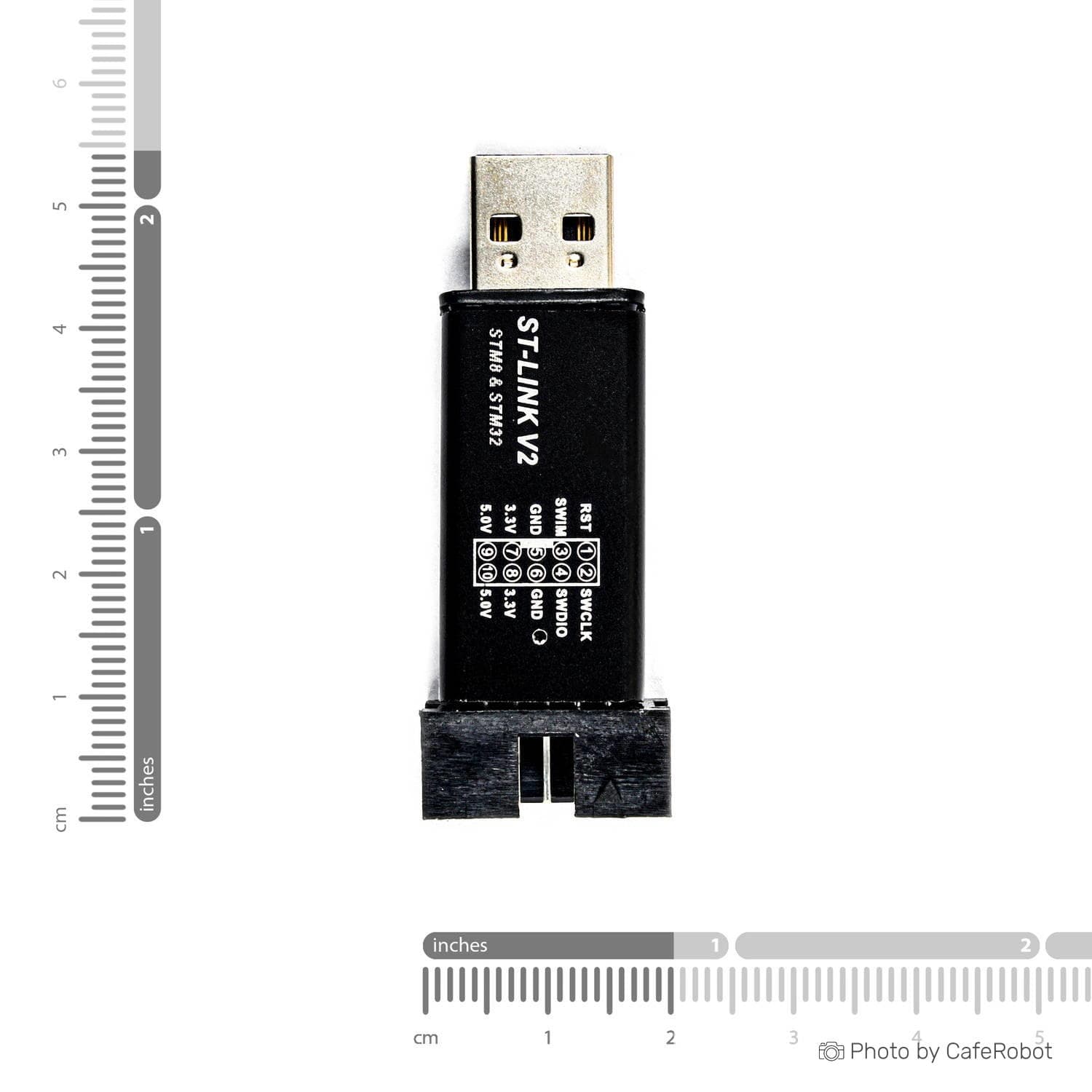 پروگرامر ST-Link V2 ویژه بردهای STM8 و STM32 — تصویر ۸
