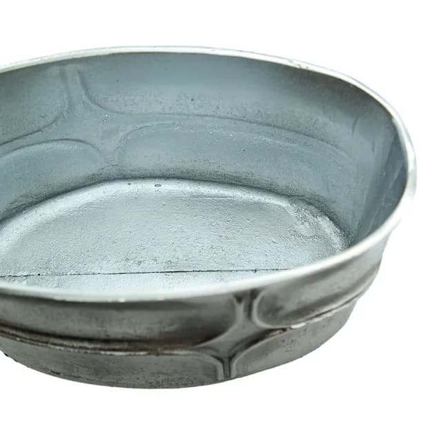 گلدان بیضی بغل طرحدار سه ساییز سیلور سایز 2 کد 10580 — تصویر ۲