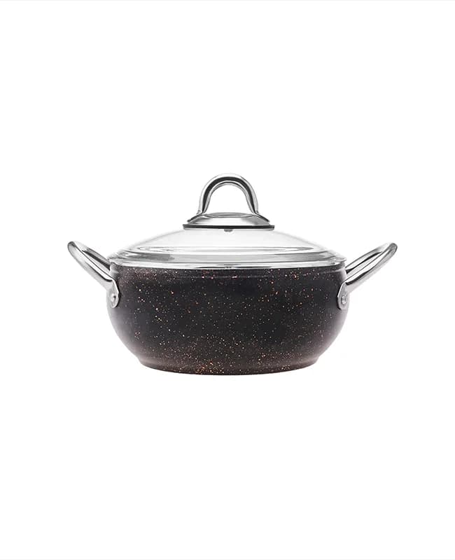 ماهیتابه درب دار بیوگرانیت 20 سانتی کاراجا کد 502000212
