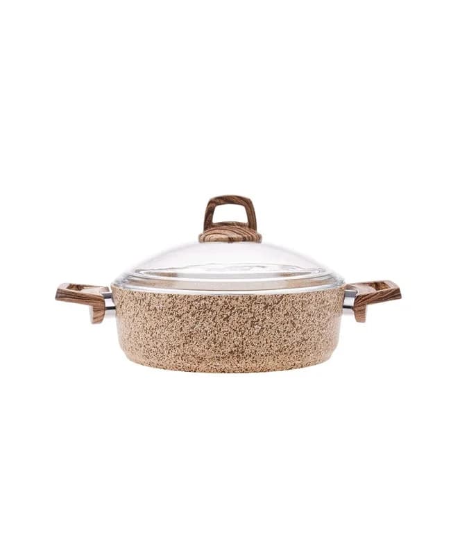 ماهیتابه درب دار بیوگرانیت 26 سانتی کاراجا کد 502000124