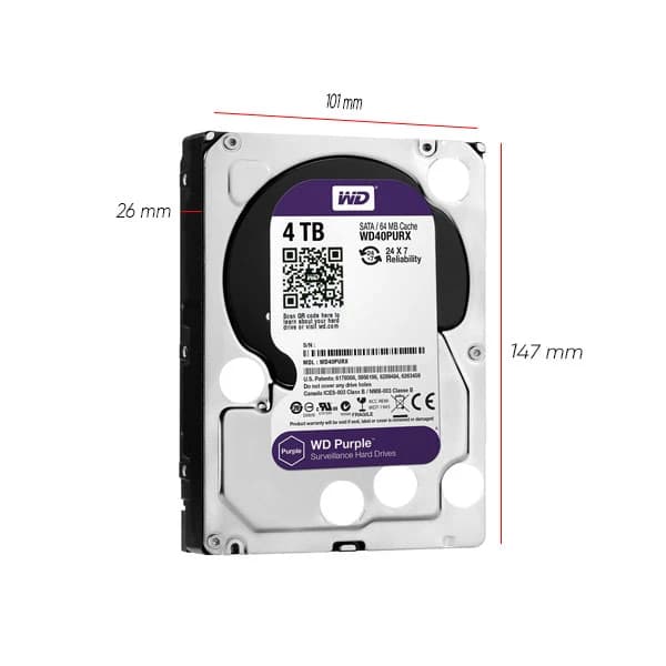 هارد وسترن دیجیتال بنفش Western Digital ۵۰۰ گیگابایت اصلی — تصویر ۳