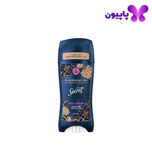 استیک ضد تعریق 24 ساعته فاقد آلومینیوم سکرت رایحه رز و شمعدانی