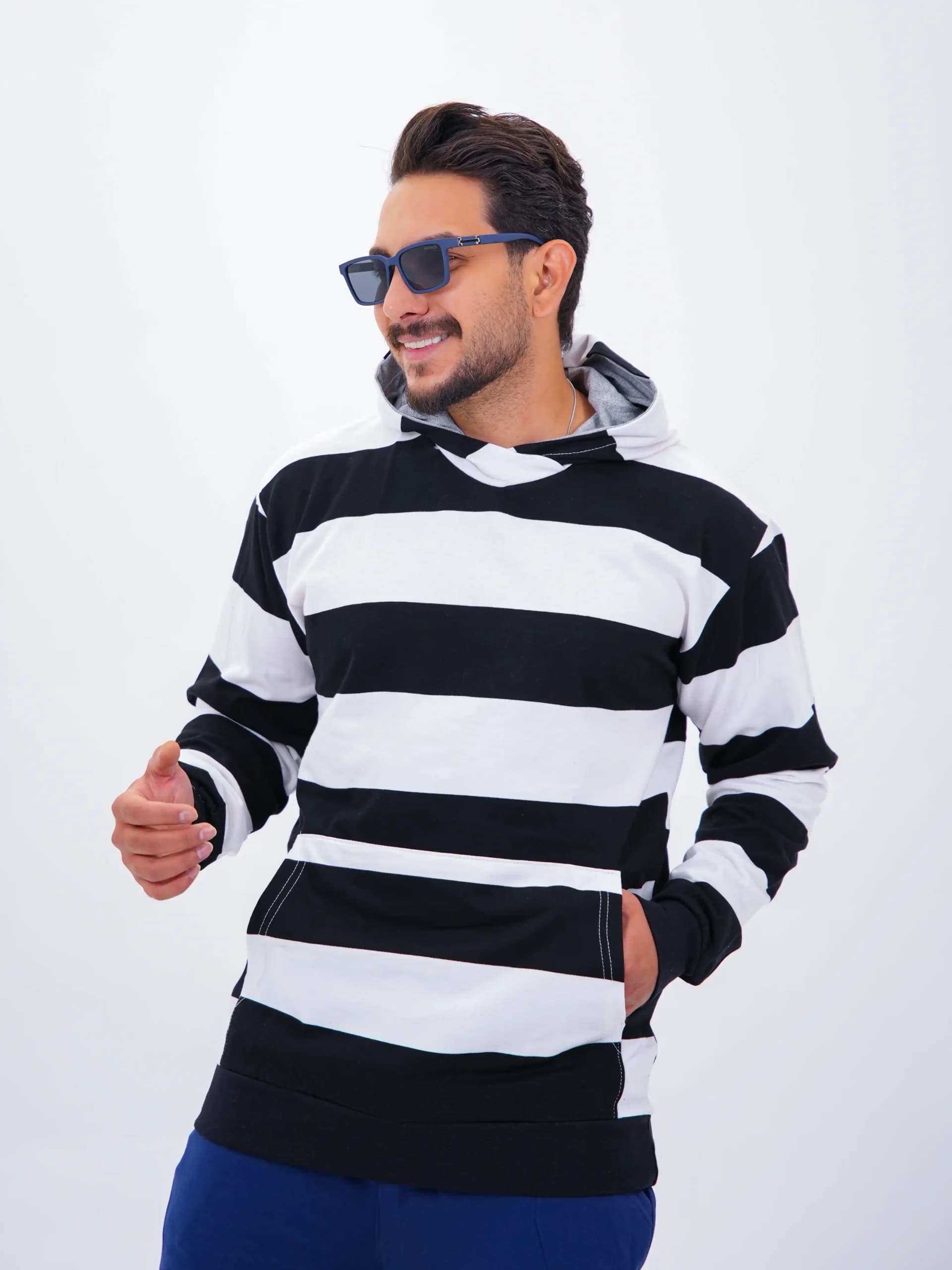 هودی مردانه پنبه رینگری کد 50236 H 201 — تصویر ۳