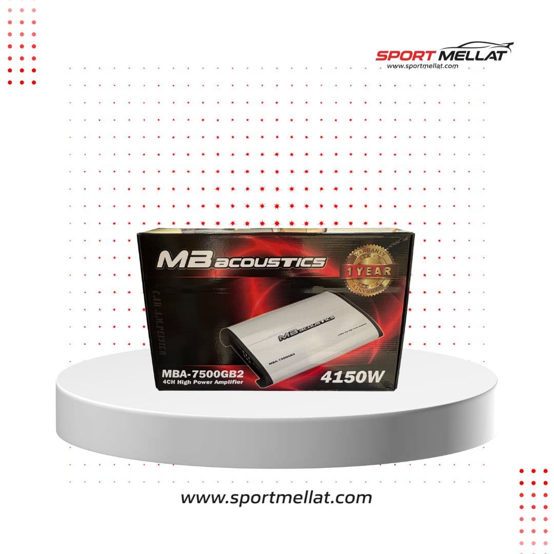 آمپلی فایر چهار کانال ام بی آکوستیک مدل MBA 7500GB2 — تصویر ۳