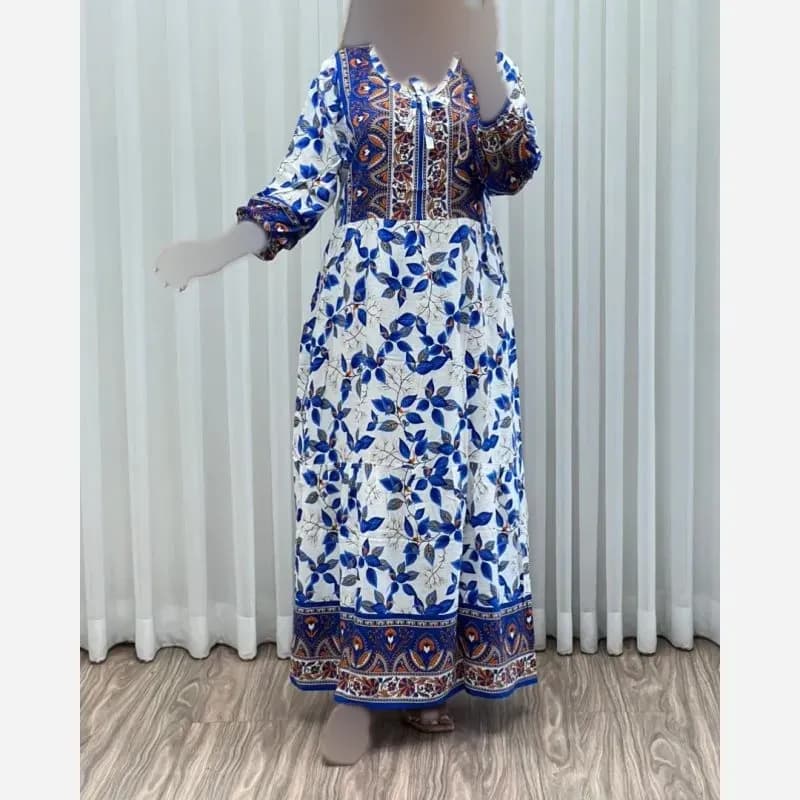 ساحلی نخی حاشیه دار خنک و نرم فری سایز مناسب سایز 40 تا 48 — تصویر ۲