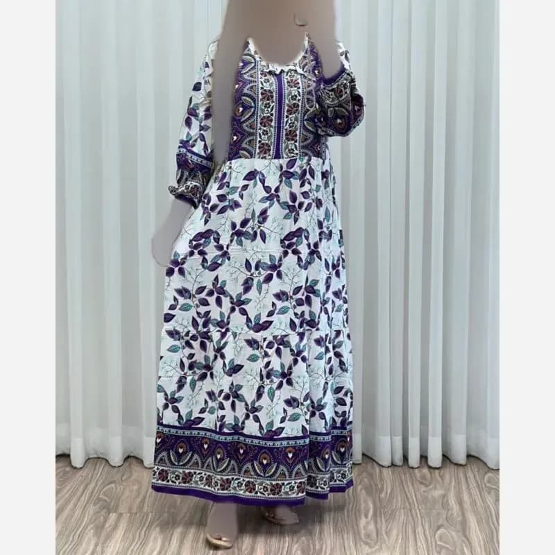 ساحلی نخی حاشیه دار خنک و نرم فری سایز مناسب سایز 40 تا 48 — تصویر ۶