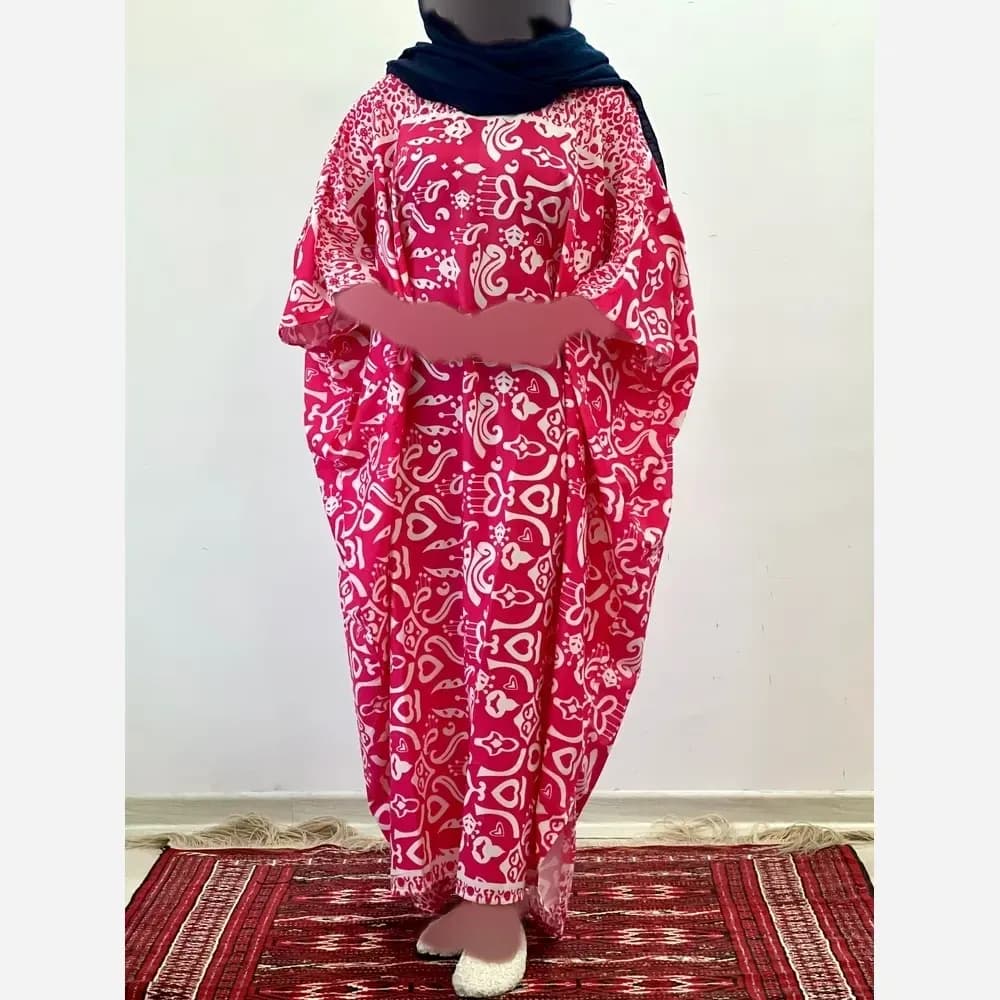 ساحلی خفاشی بوگاتی کرپ نخ فری سایز 38 تا 50 قد 135 — تصویر ۵