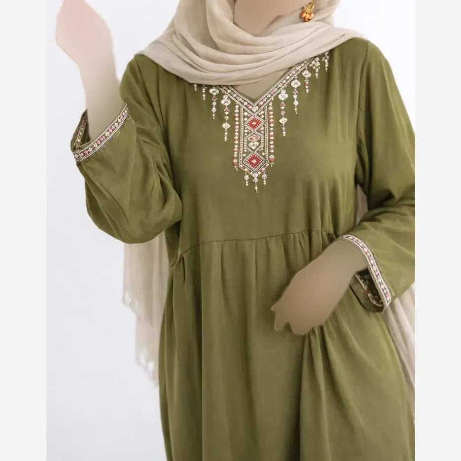 ساحلی نخی طرح مایا خنک و تنفسپذیر فری سایز — تصویر ۳