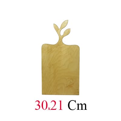 تخته گوشت مدل چوبی طرح برگ کدa2