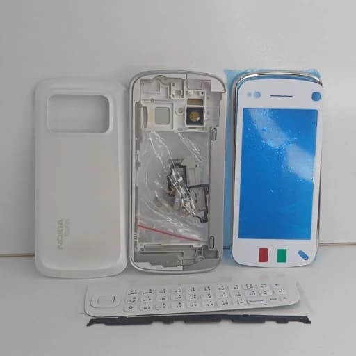 قاب نوکیا N97 سخت افزاری شاسی دار با کلیدها کره ای Nokia n97 سفید