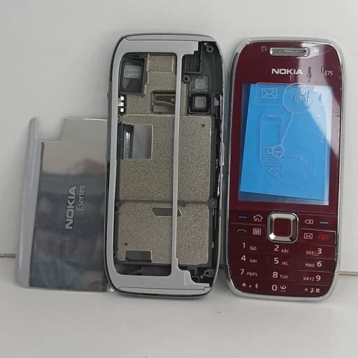 قاب نوکیا E75 سخت افزاری شاسی دار با کلیدها کره ای Nokia e75