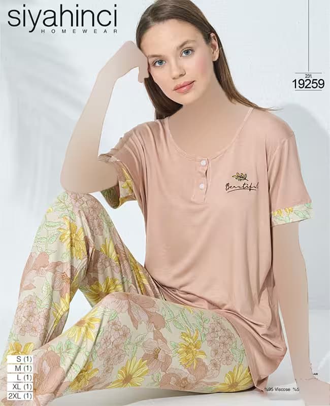 تیشرت شلوار زنانه سیاه اینجه کد19259