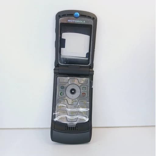 قاب موتورولا V3 فابریک سخت افزاری با شاسی و کلیدهای کنار اورجینال MOTOROLA v3i