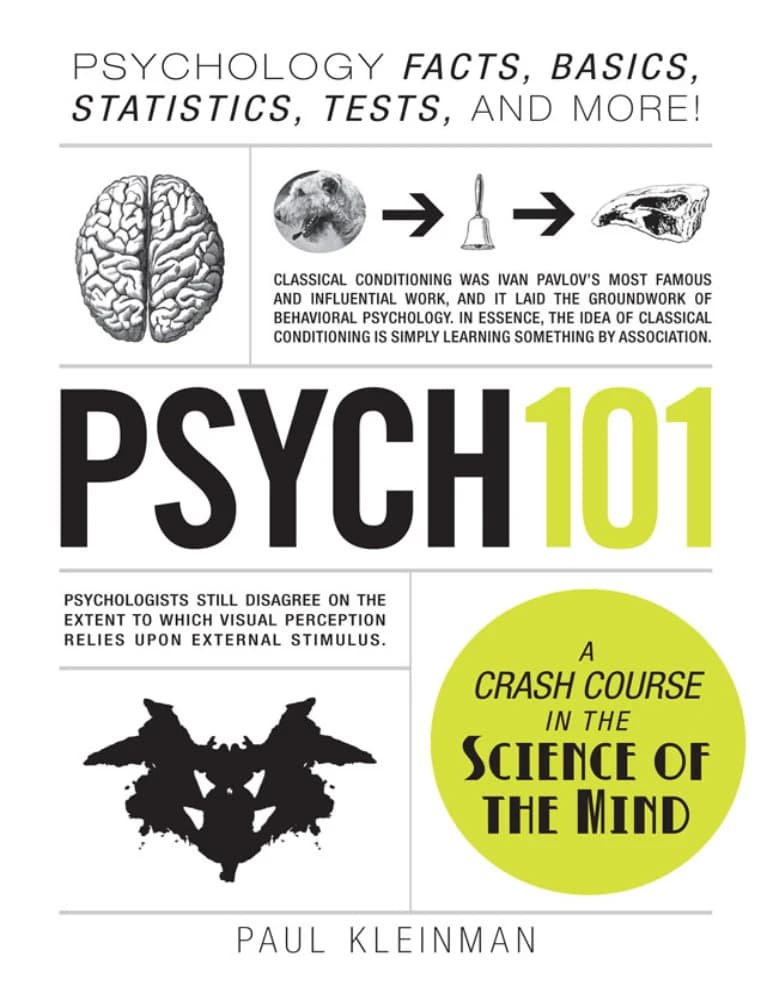 کتاب Psych 101 (روان‌شناسی ۱۰۱: واقعیت‌ها، مبانی، آمار، آزمون‌ها و بیشتر) نسخه انگلیسی PDF | پل کلینمن