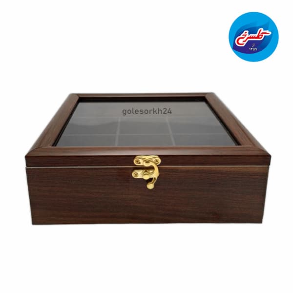 تی باکس چوبی مربع (باکس پذیرایی)