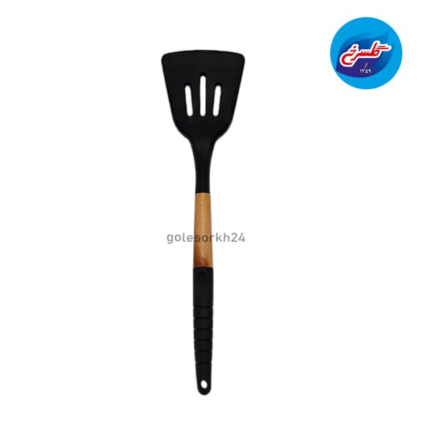 کاردک سوراخ دار شنگیا چوب سلیکون مشکی