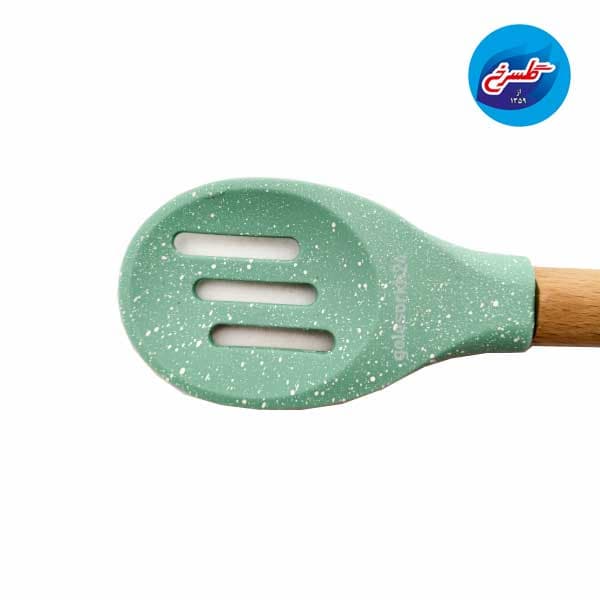 قاشق چوب سیلیکون سوراخ دار شنگیا — تصویر ۲