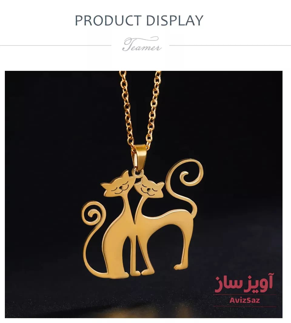 گردنبند گربه فانتزی کد 101799