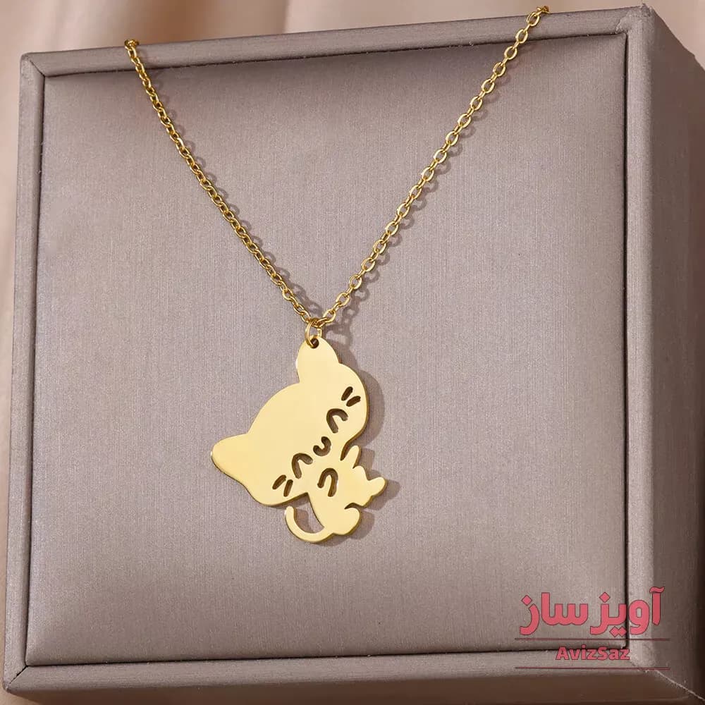 گردنبند گربه فانتزی کد 101789