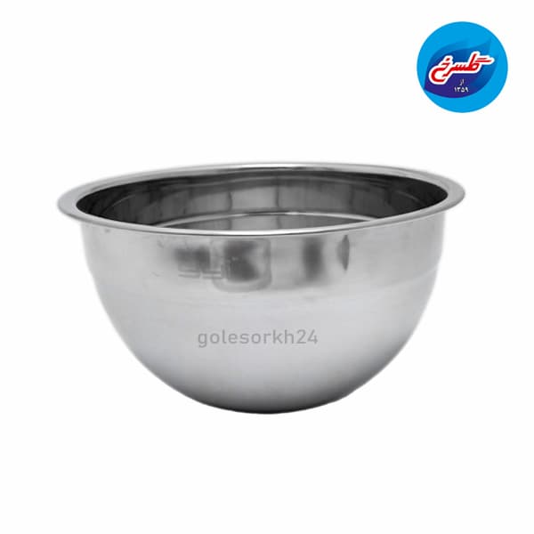 سرویس لگن استیل 5تکه دردار سفید — تصویر ۳