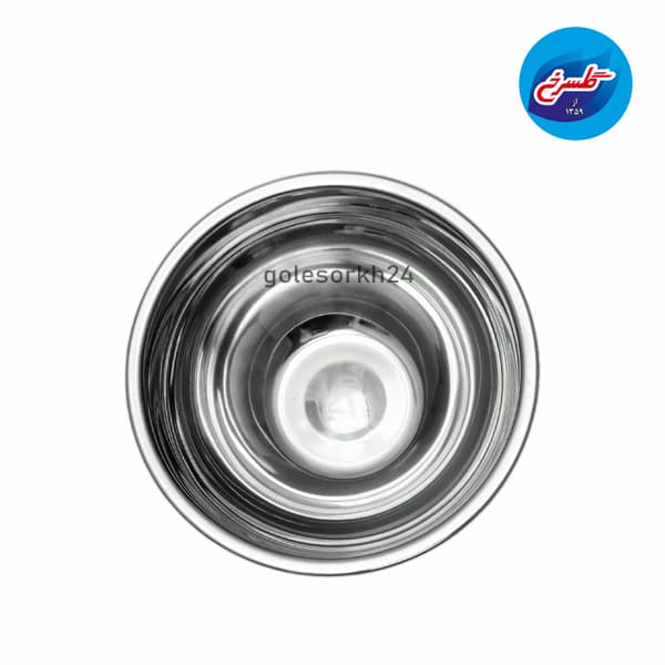 سرویس لگن استیل 5تکه دردار سفید — تصویر ۴
