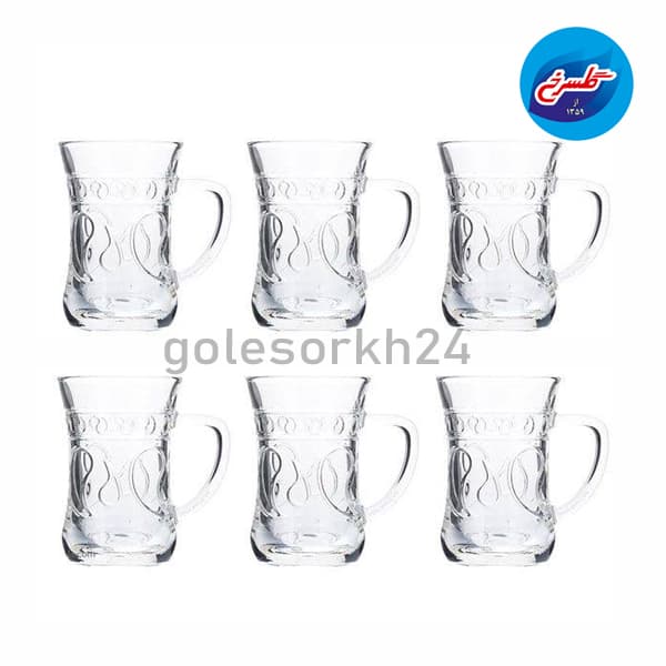 استکان ایرنا مدل ترمه بسته 6 عددی — تصویر ۲