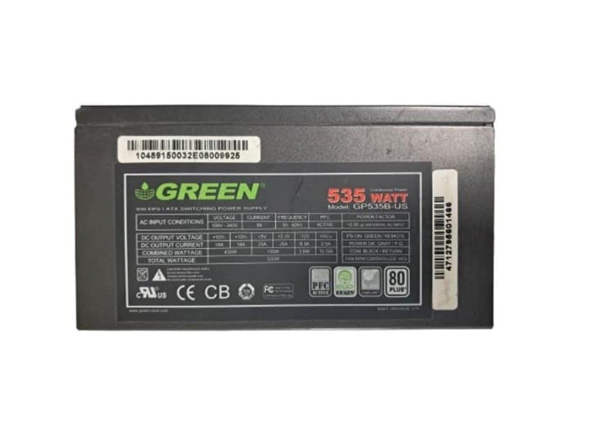 پاور 535 وات گرین مدل Green GP535B-US 535W (استوک) — تصویر ۴