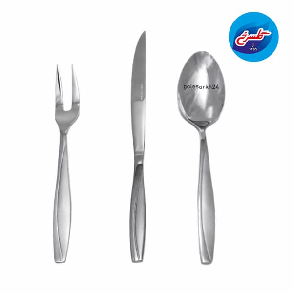 سرویس قاشق چنگال 152 پارچه لاله مات — تصویر ۳