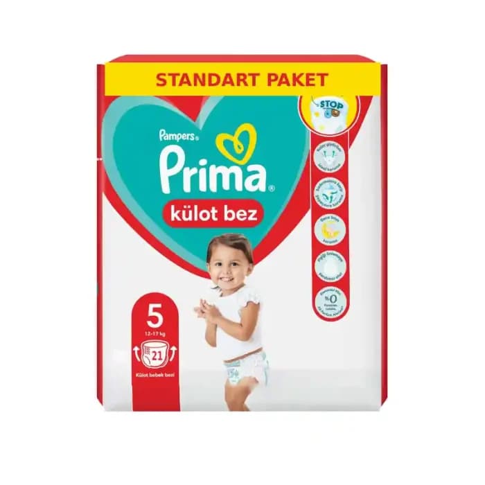 پوشک شورتی 21 عددی پریما سایز پنج لهستانی
