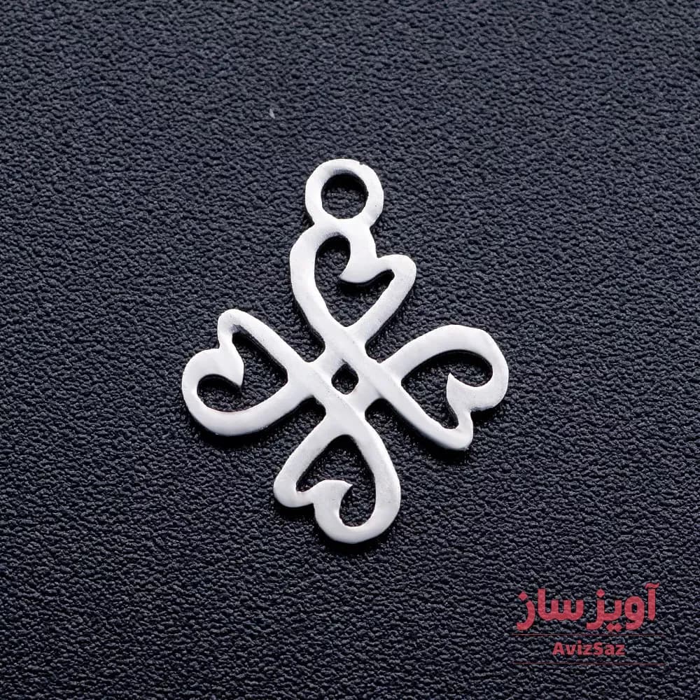 گردنبند قلب هندسی کد 101760