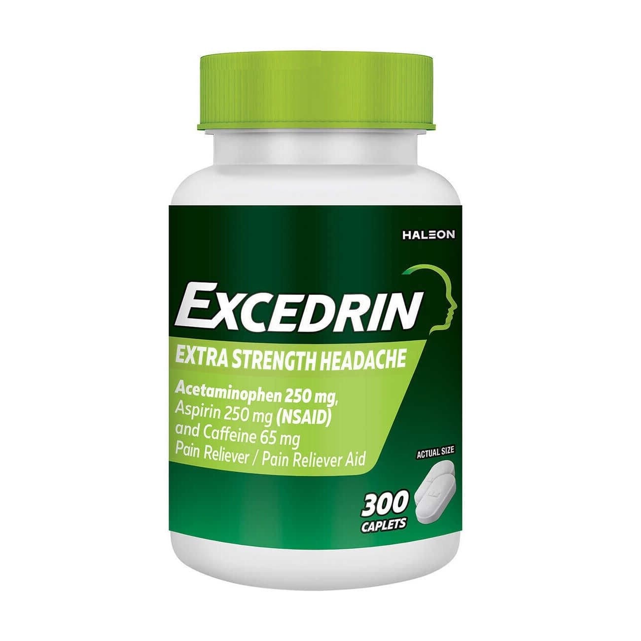 تسکین دهنده سردرد اکسدرین Excedrin Extra Strength 300 Caplets