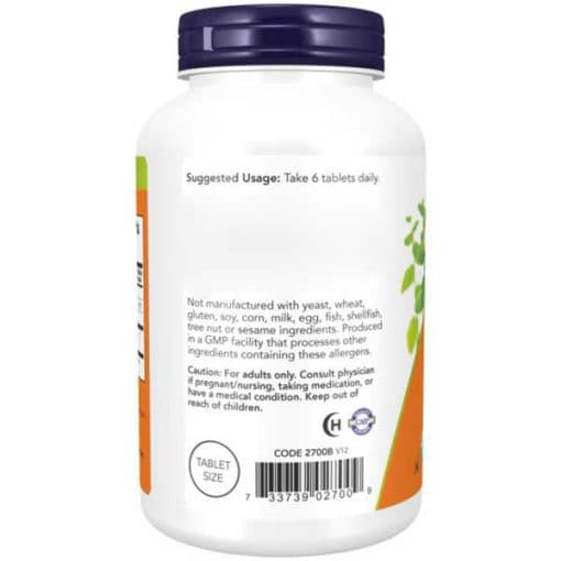 اسپیرولینا ناو 500 میلی گرم 500 عدد Now Natural Spirulina — تصویر ۳