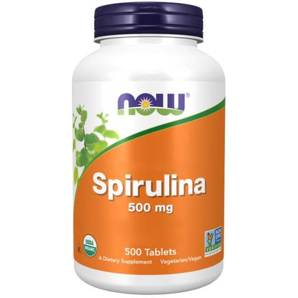 اسپیرولینا ناو 500 میلی گرم 500 عدد Now Natural Spirulina