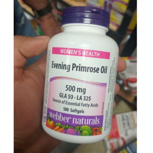 روغن گل مغربی وبر نچرالز 180 عدد Webber Evening Primrose Oil — تصویر ۵