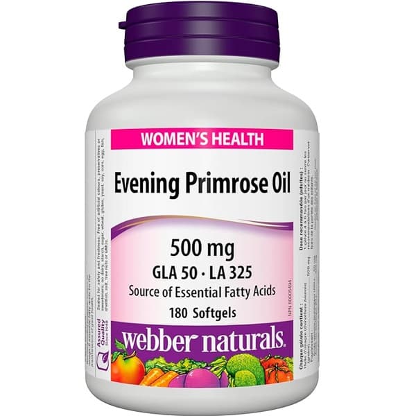 روغن گل مغربی وبر نچرالز 180 عدد Webber Evening Primrose Oil