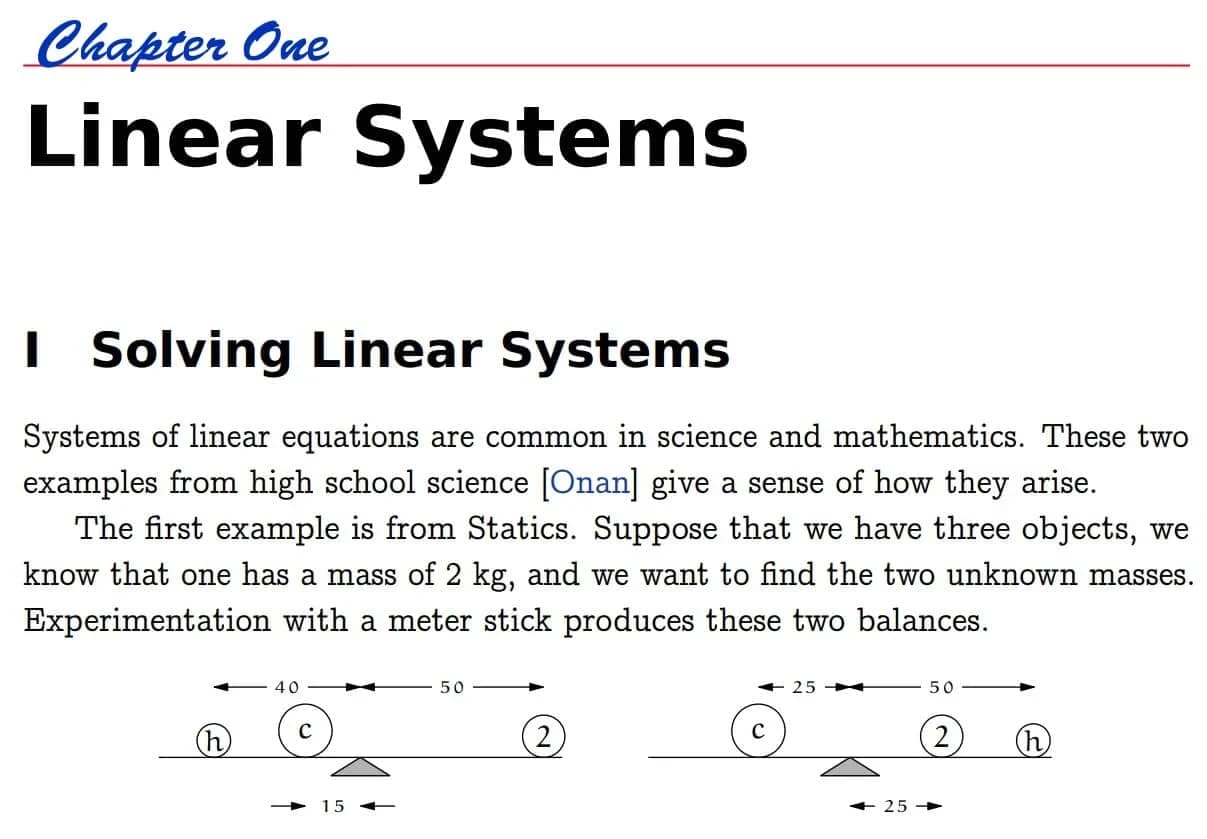 کتاب Linear Algebra — تصویر ۲