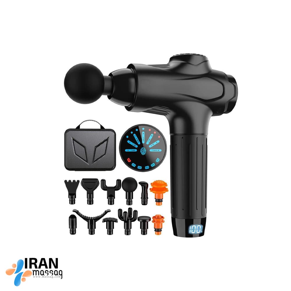 ماساژور تفنگی آیجویر مدل IJ-XG05 | با 7 سطح سرعت قابل تنظیم و نمایشگر LCD