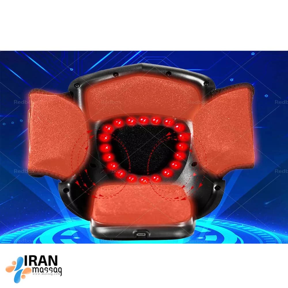 ماساژور زانو آیجویر مدل 118D: تسکین پیشرفته درد زانو با مادون قرمز، ویبره و فشار هوا — تصویر ۳