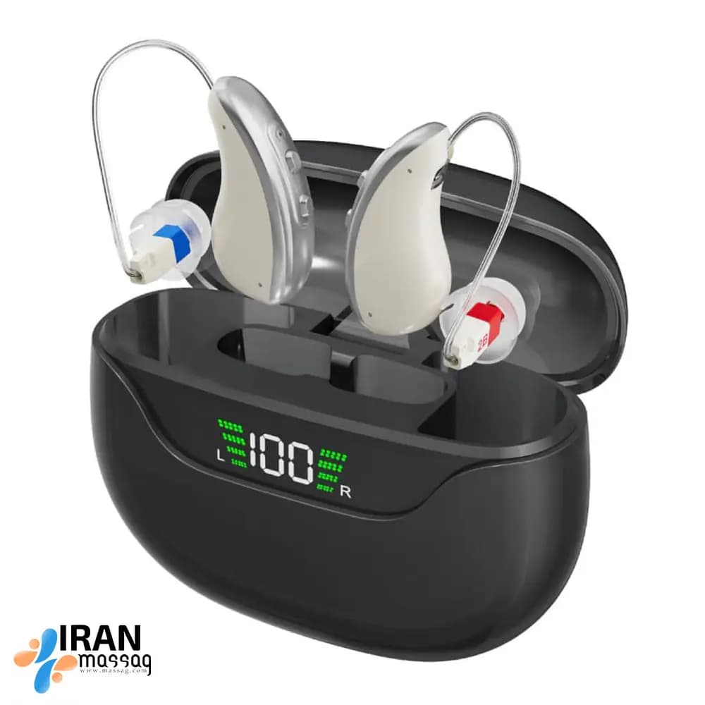 سمعک دیجیتال آیجویر GM-323 | سمعک دو گوش 16 کاناله با کیس UV