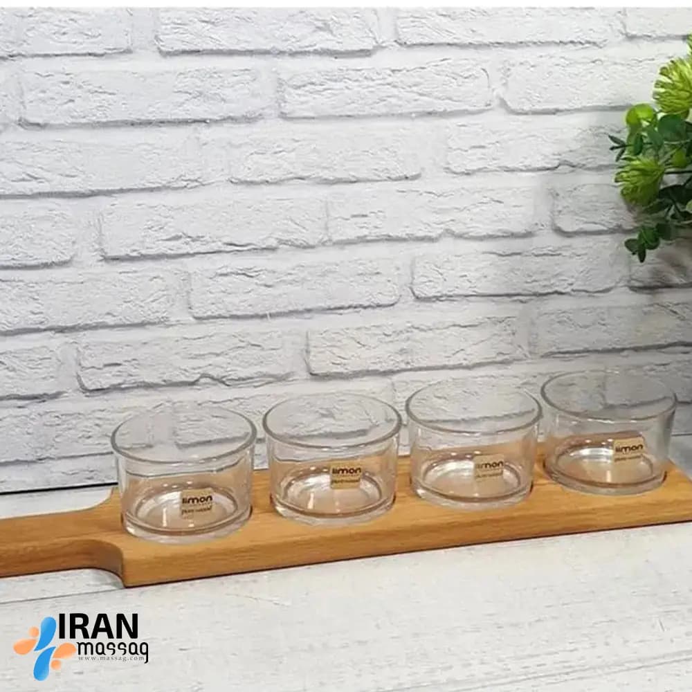 اردوخوری کاسه گرد 4 عددی لیمون کد 2223 |