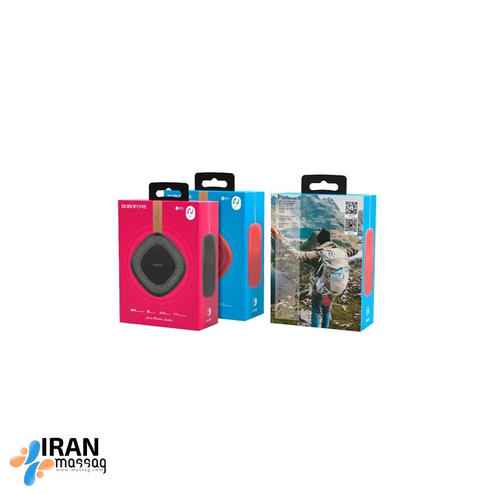 اسپیکر بلوتوثی بروفون Borofone BP5 | صدای قدرتمند، حمل آسان، باتری 600 میلیآمپری — تصویر ۲