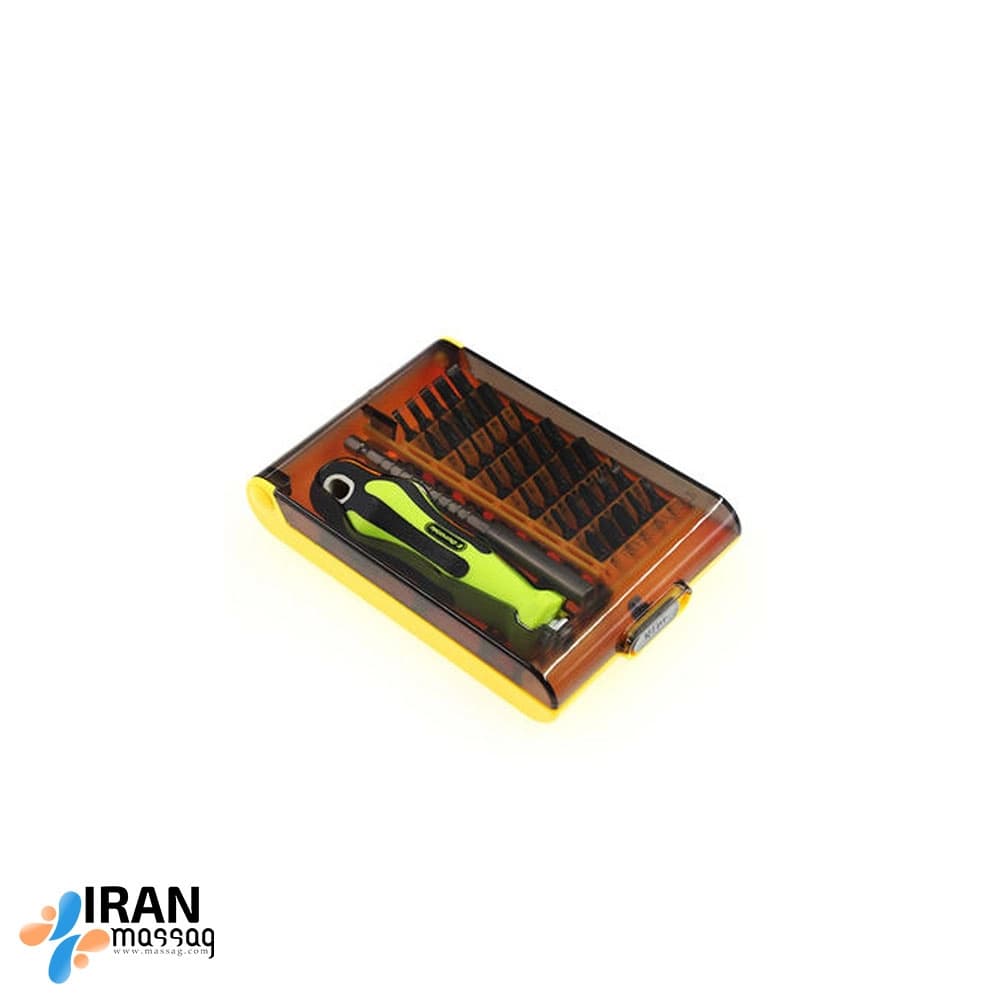 ست جعبه‌ابزار و پیچ‌گوشتی8087 | چندکاره با شافت انعطاف‌پذیر مدل حرفه‌ای 32 کاره